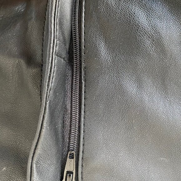 Zara Faux Leather Shorts With Belt - Picture 6 of 8